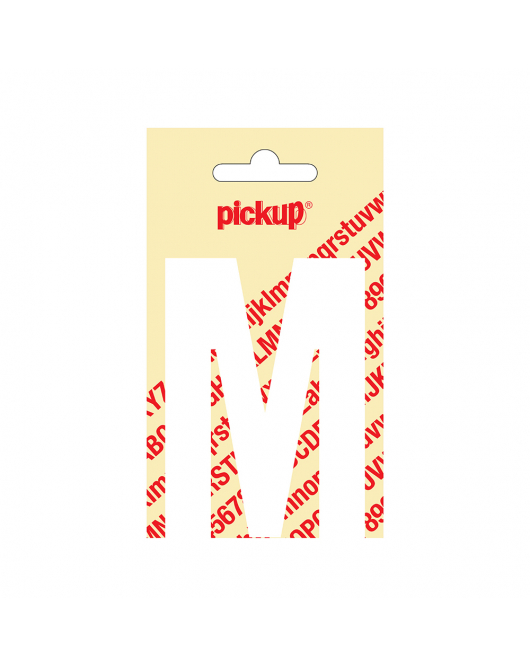PLAKLETTER NOBEL 90 MM WIT M