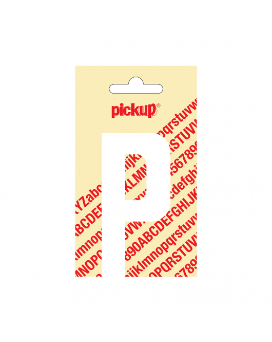 PLAKLETTER NOBEL 90 MM WIT P