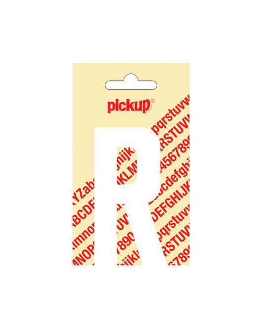 PLAKLETTER NOBEL 90 MM WIT R