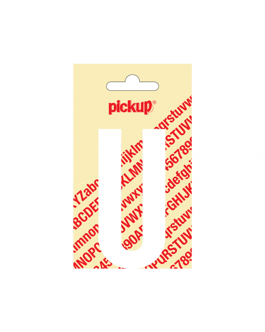 PLAKLETTER NOBEL 90 MM WIT U