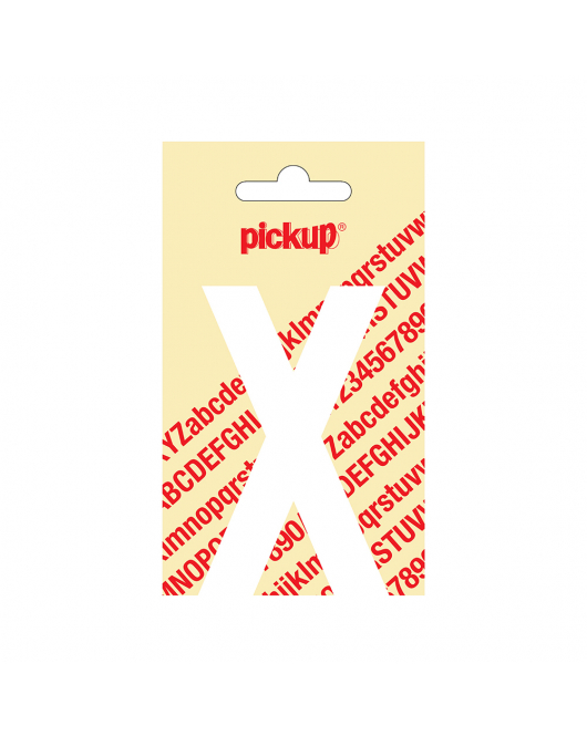 PLAKLETTER NOBEL 90 MM WIT X