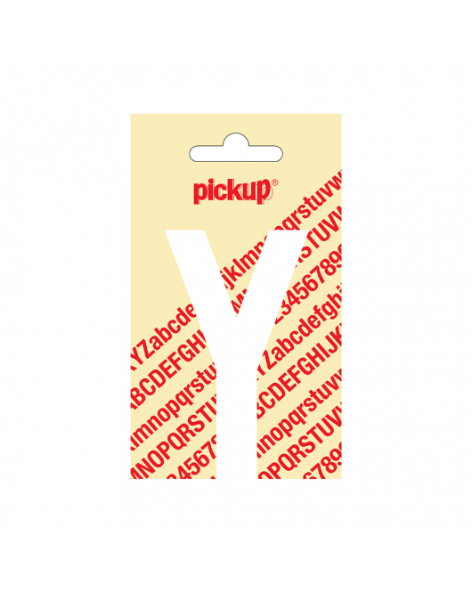 PLAKLETTER NOBEL 90 MM WIT Y