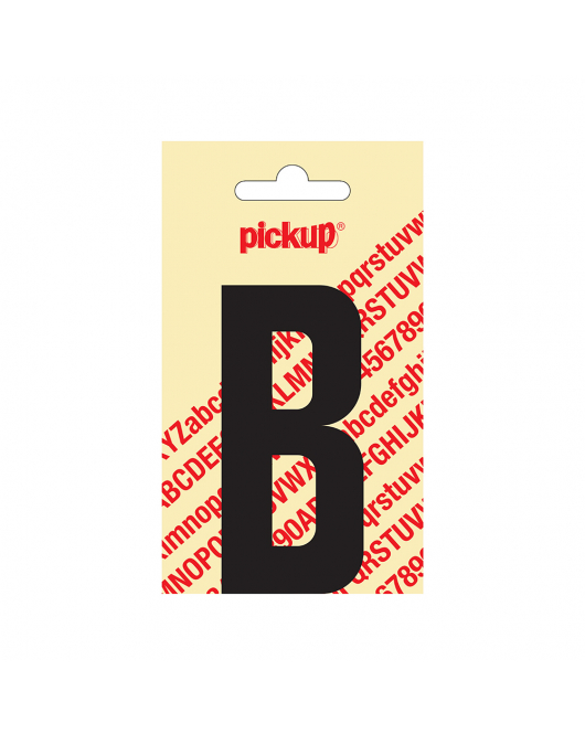 PLAKLETTER NOBEL 90 MM ZWART B