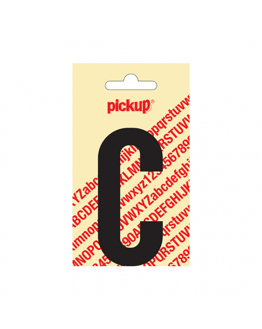 PLAKLETTER NOBEL 90 MM ZWART C