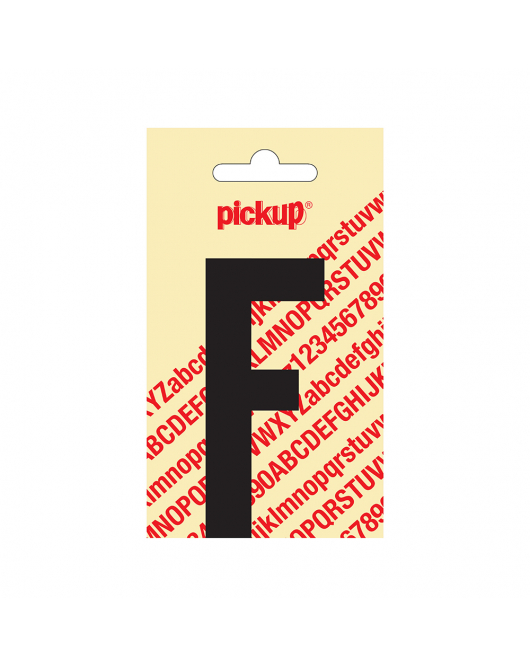 PLAKLETTER NOBEL 90 MM ZWART F