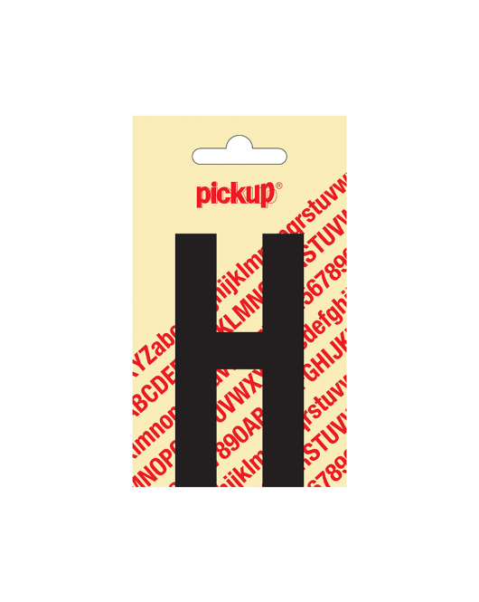 PLAKLETTER NOBEL 90 MM ZWART H
