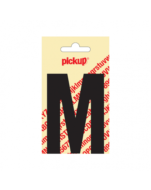 PLAKLETTER NOBEL 90 MM ZWART M