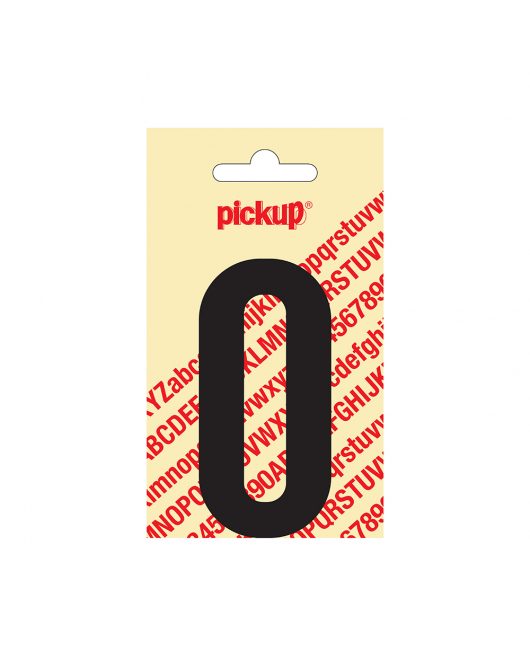 PLAKLETTER NOBEL 90 MM ZWART O