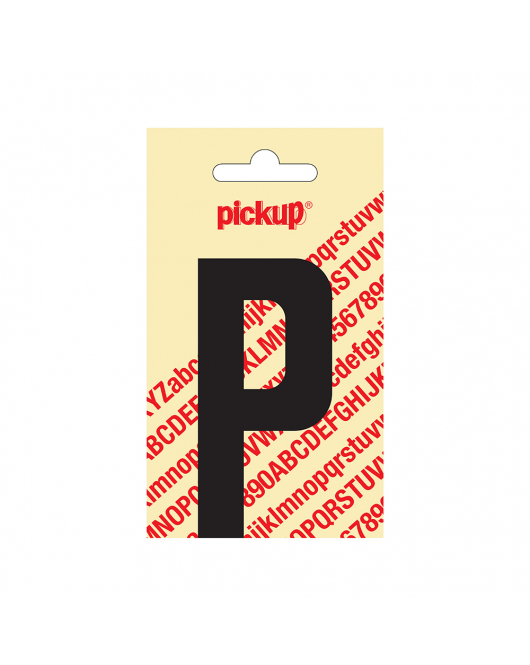 PLAKLETTER NOBEL 90 MM ZWART P