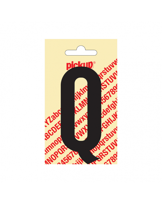 PLAKLETTER NOBEL 90 MM ZWART Q