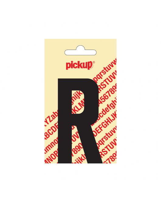 PLAKLETTER NOBEL 90 MM ZWART R