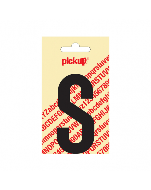 PLAKLETTER NOBEL 90 MM ZWART S