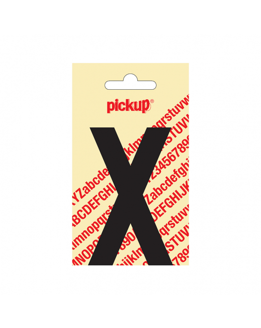 PLAKLETTER NOBEL 90 MM ZWART X
