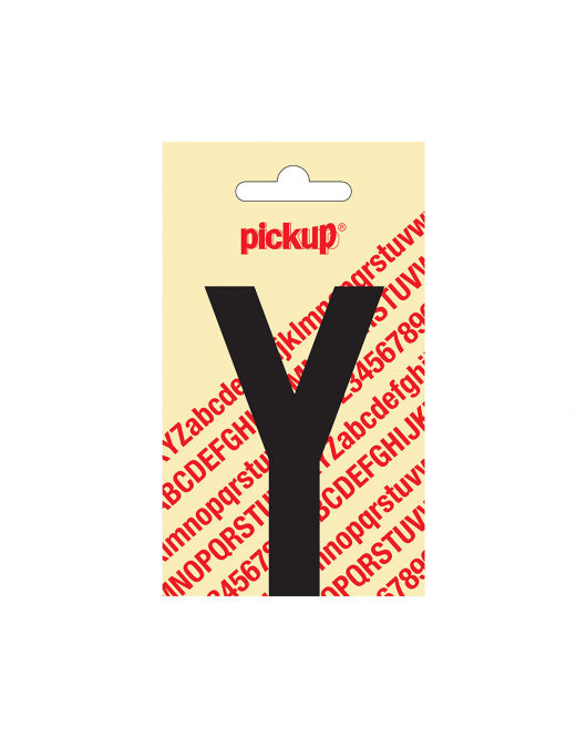 PLAKLETTER NOBEL 90 MM ZWART Y