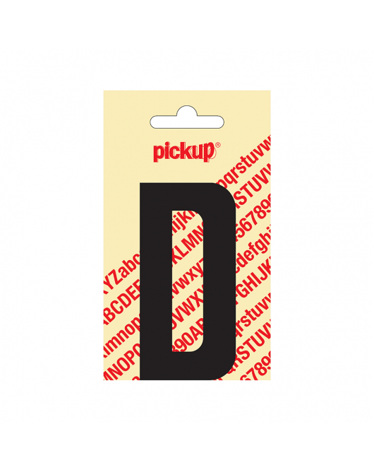 PLAKLETTER NOBEL 90 MM ZWART D