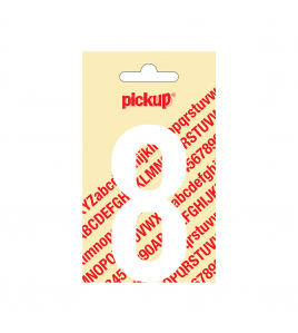 PLAKCIJFER NOBEL 90 MM WIT 8