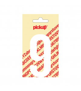 PLAKCIJFER NOBEL 90 MM WIT 9