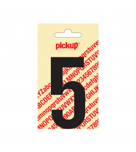 PLAKCIJFER NOBEL 90 MM ZWART 5