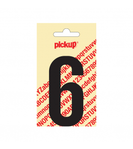 PLAKCIJFER NOBEL 90 MM ZWART 6