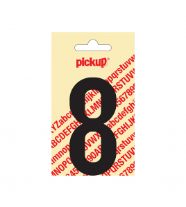 PLAKCIJFER NOBEL 90 MM ZWART 8