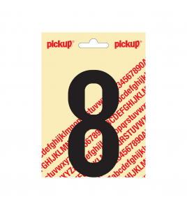 PLAKCIJFER NOBEL 120MM ZWART 8