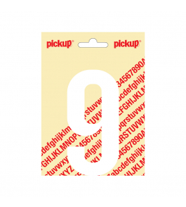 PLAKCIJFER NOBEL 120MM WIT 9