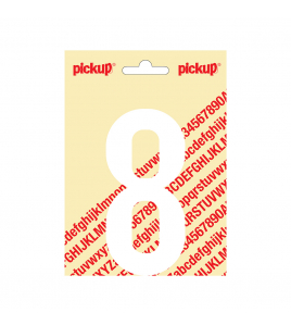 PLAKCIJFER NOBEL 120MM WIT 8