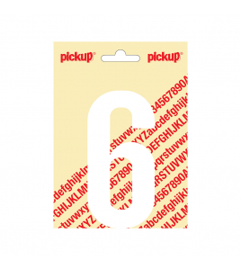 PLAKCIJFER NOBEL 120MM WIT 6