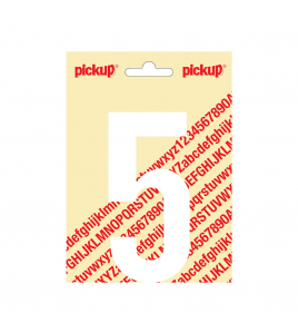 PLAKCIJFER NOBEL 120MM WIT 5