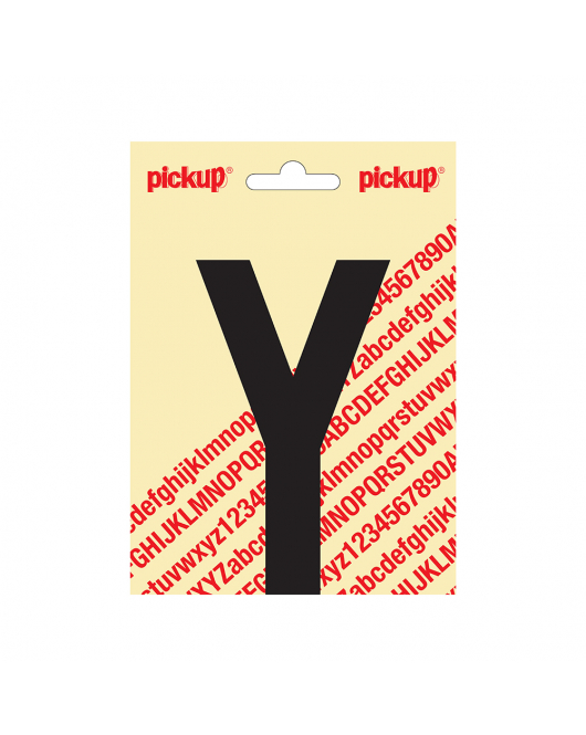 PLAKLETTER NOBEL 120MM ZWART Y