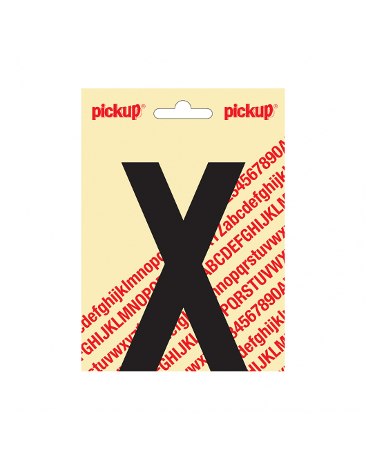 PLAKLETTER NOBEL 120MM ZWART X