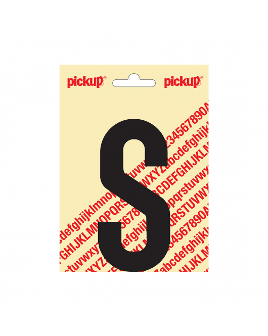 PLAKLETTER NOBEL 120MM ZWART S