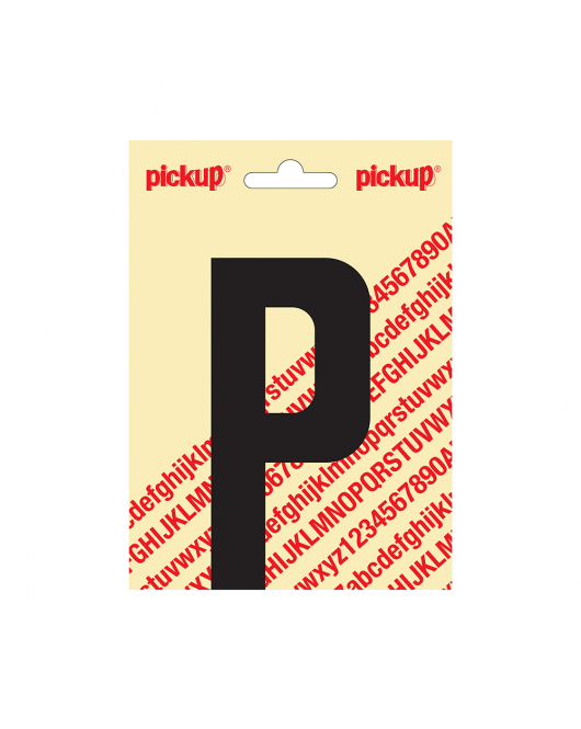 PLAKLETTER NOBEL 120MM ZWART P