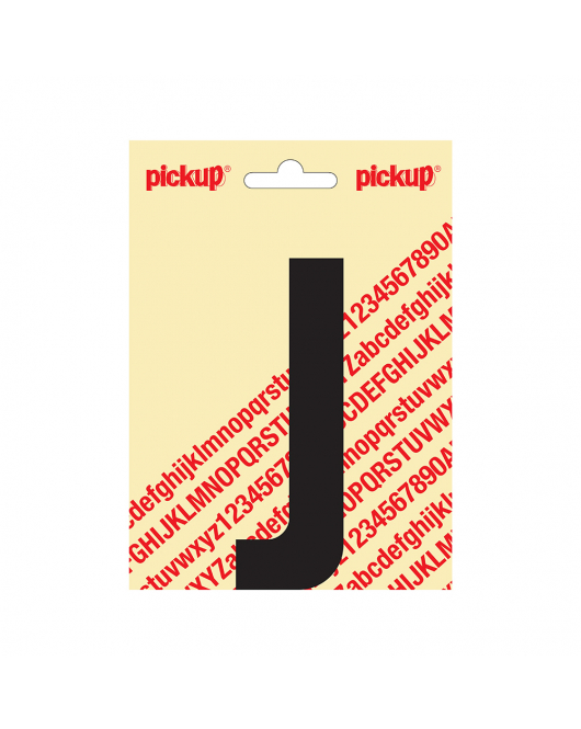 PLAKLETTER NOBEL 120MM ZWART J