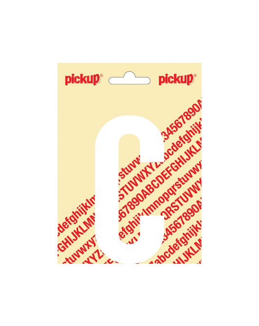 PLAKLETTER NOBEL 120MM WIT C