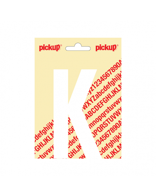 PLAKLETTER NOBEL 120MM WIT K