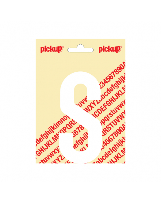 PLAKLETTER NOBEL 120MM WIT S