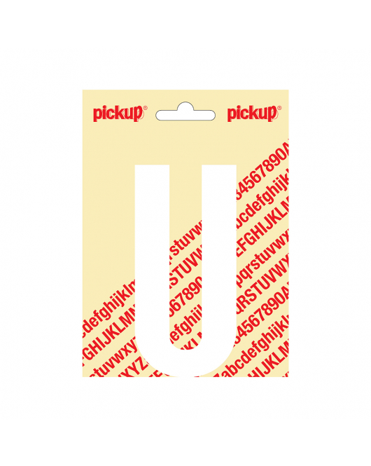 PLAKLETTER NOBEL 120MM WIT U