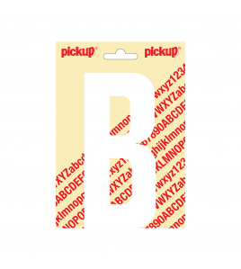 PLAKLETTER NOBEL 150MM WIT B