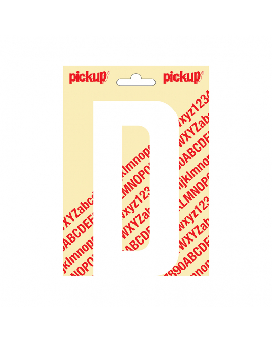 PLAKLETTER NOBEL 150MM WIT D