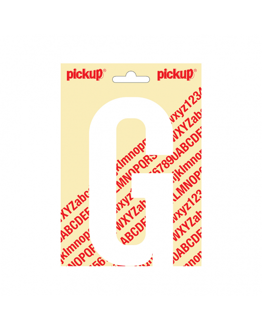 PLAKLETTER NOBEL 150MM WIT G