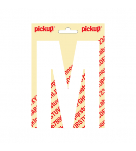 PLAKLETTER NOBEL 150MM WIT M