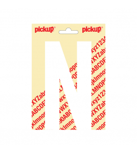 PLAKLETTER NOBEL 150MM WIT N