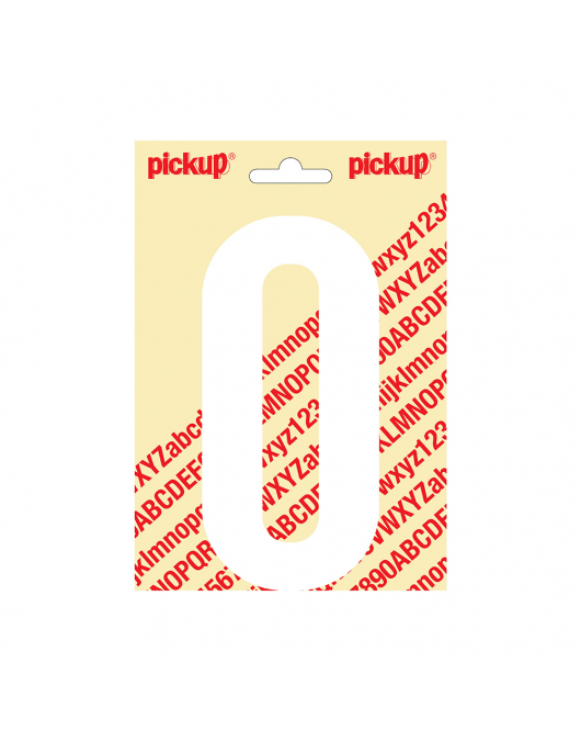 PLAKLETTER NOBEL 150MM WIT O