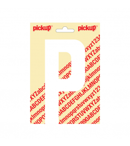 PLAKLETTER NOBEL 150MM WIT P