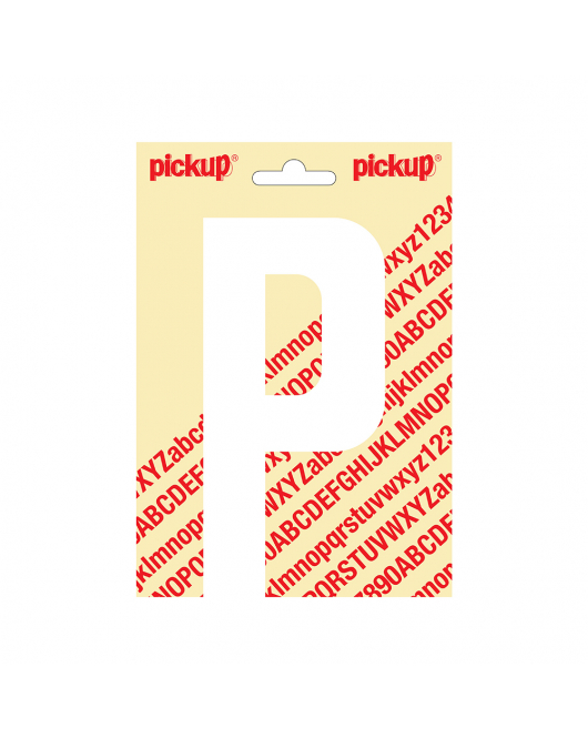 PLAKLETTER NOBEL 150MM WIT P