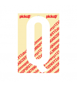 PLAKLETTER NOBEL 150MM WIT Q