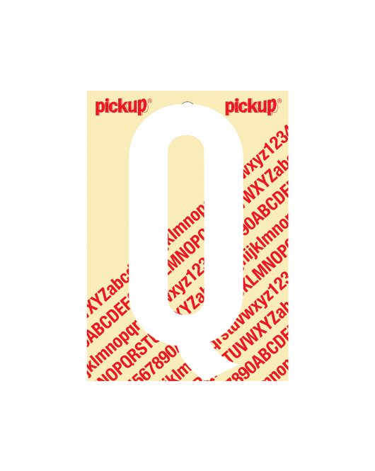 PLAKLETTER NOBEL 150MM WIT Q