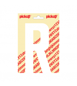 PLAKLETTER NOBEL 150MM WIT R