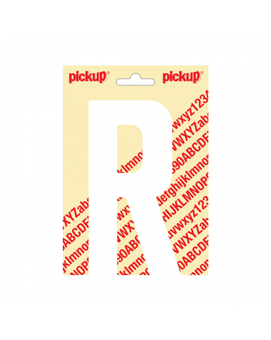 PLAKLETTER NOBEL 150MM WIT R